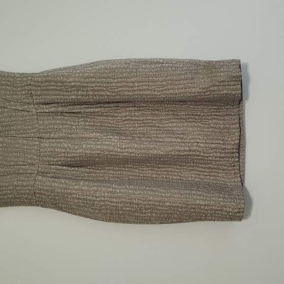 Helene Berman London Sheath Dress 10 Taupe V-Back Wedding Guest Cocktail Event - Picture 6 of 14